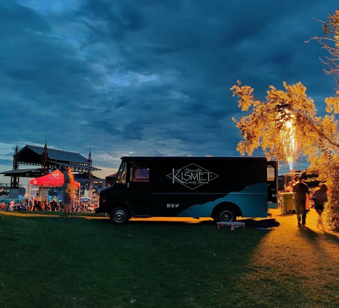 Sweetly Kismet truck at night